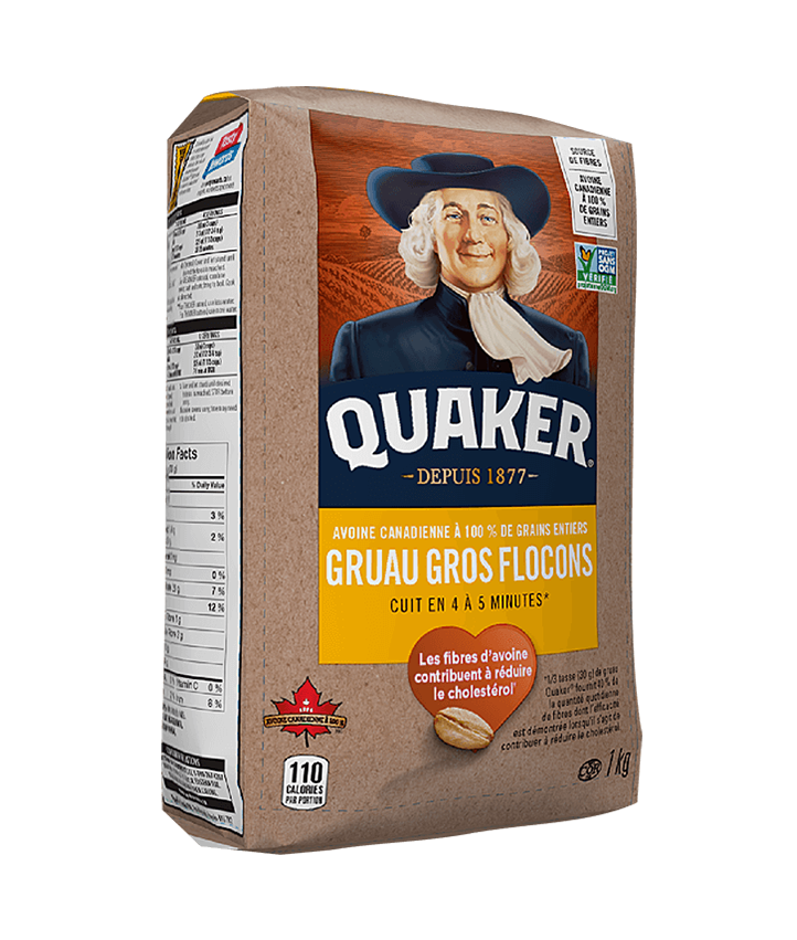 Flocons d’avoine avec 1 kg ( quaker )
