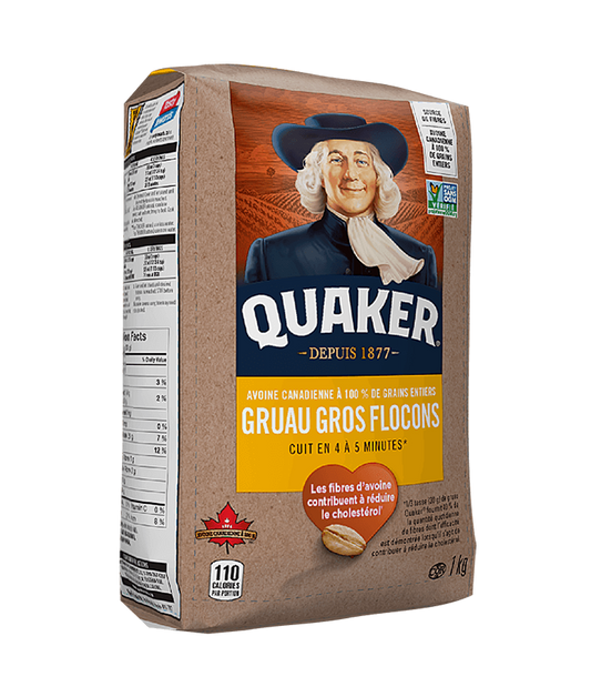 Flocons d’avoine avec 1 kg  ( quaker )